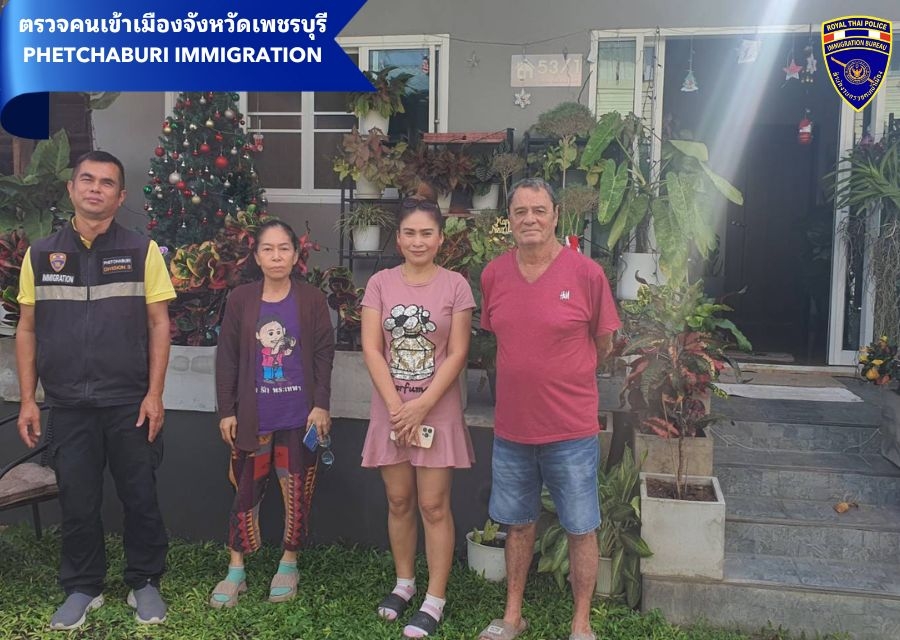วันที่ 16 ธ.ค.67 เวลา 14.00 น. ตม.จว.เพชรบุรี ตรวจสอบข้อเท็จจริงการขออยู่ต่อในราชอาณาจักร MR. Lucien Albert Hernandez Strand 